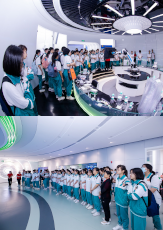 校企聯(lián)合丨廣州開元學?？破昭袑W團參觀潔特生物！